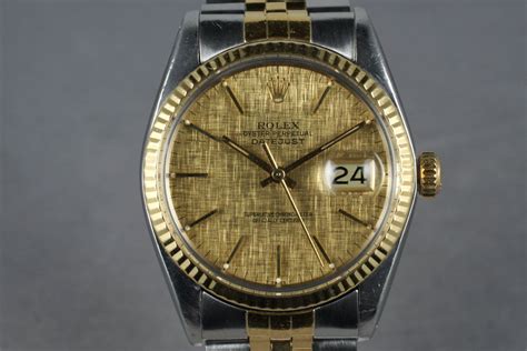 rolex 16013 linen dial|rolex datejust 1601 for sale.